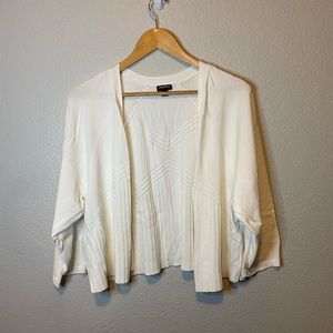 Torrid White Sweater Cardigan